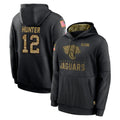 J.Jaguars #12 Travis Hunter Player Black Salute to Service Hoodies Limited Game Ldoa Stitched Jerseys