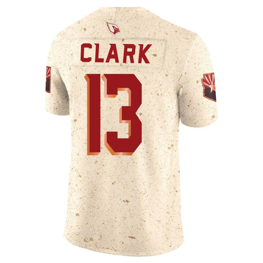 A.Cardinals #13 Kei'Trel Clark Player Cream Rivalries Collection Vapor Limited Home Game Ldoa Stitched Jerseys