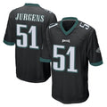 P.Eagles #51 Cam Jurgens Player Black Home Game Ldoa Stitched Jerseysys