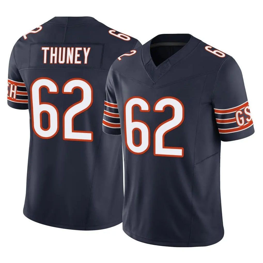 C.Bears #62 Joe Thuney Player Navy Vapor F.U.S.E. Limited Home Game Ldoa Stitched Jerseys