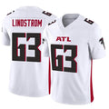 A.Falcons #63 Chris Lindstrom Player White Vapor F.U.S.E. Limited Elite Ldoa Stitched Jerseys