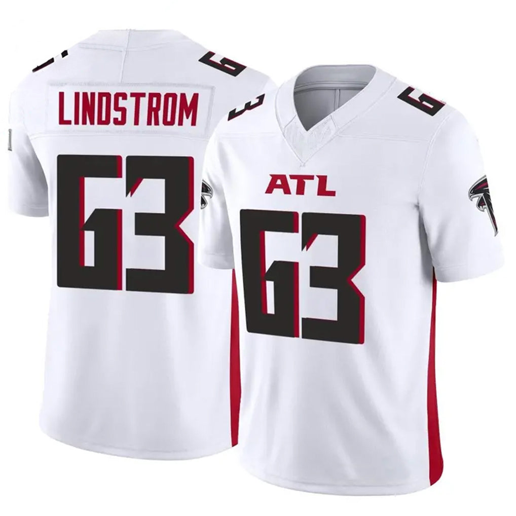 A.Falcons #63 Chris Lindstrom Player White Vapor F.U.S.E. Limited Elite Ldoa Stitched Jerseys