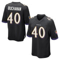 B.Ravens #40 Teddye Buchanan Player Black Home Game Ldoa Stitched Jerseys