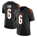 C.Bengals #6 Brian Cook Player Black Vapor Untouchable Limited Home Game Ldoa Stitched Jerseys