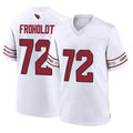 A.Cardinals #72 Hjalte Froholdt Player White Home Game Ldoa Stitched Jerseys