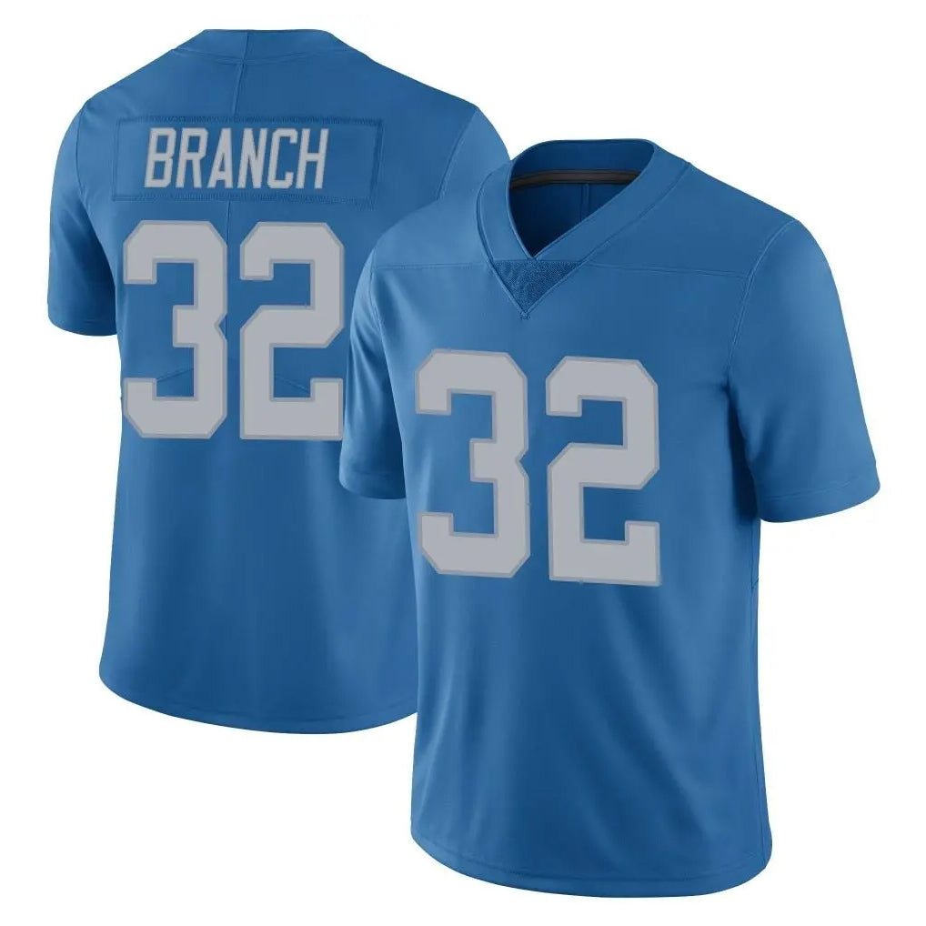 D.Lions #32 Brian Branch Player Blue Limited Throwback Vapor Untouchable Ldoa Stitched Jerseys