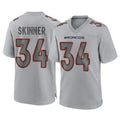 D.Broncos #34 JL Skinner Player Gray Atmosphere Fashion Limited Game Ldoa Stitched Jerseys