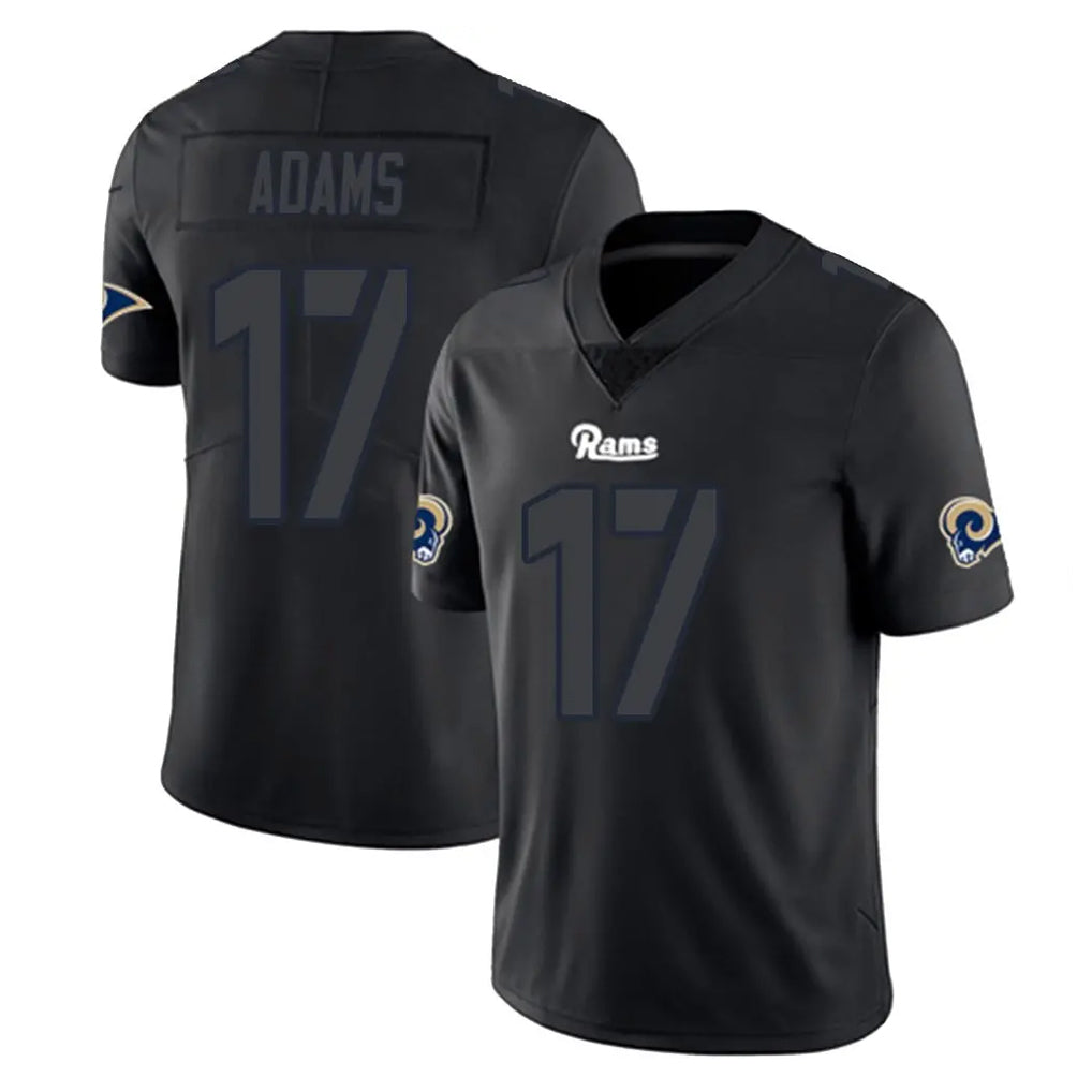 LA.Rams #17 Davante Adams Player Black Impact Limited Home Game Ldoa Stitched Jerseys