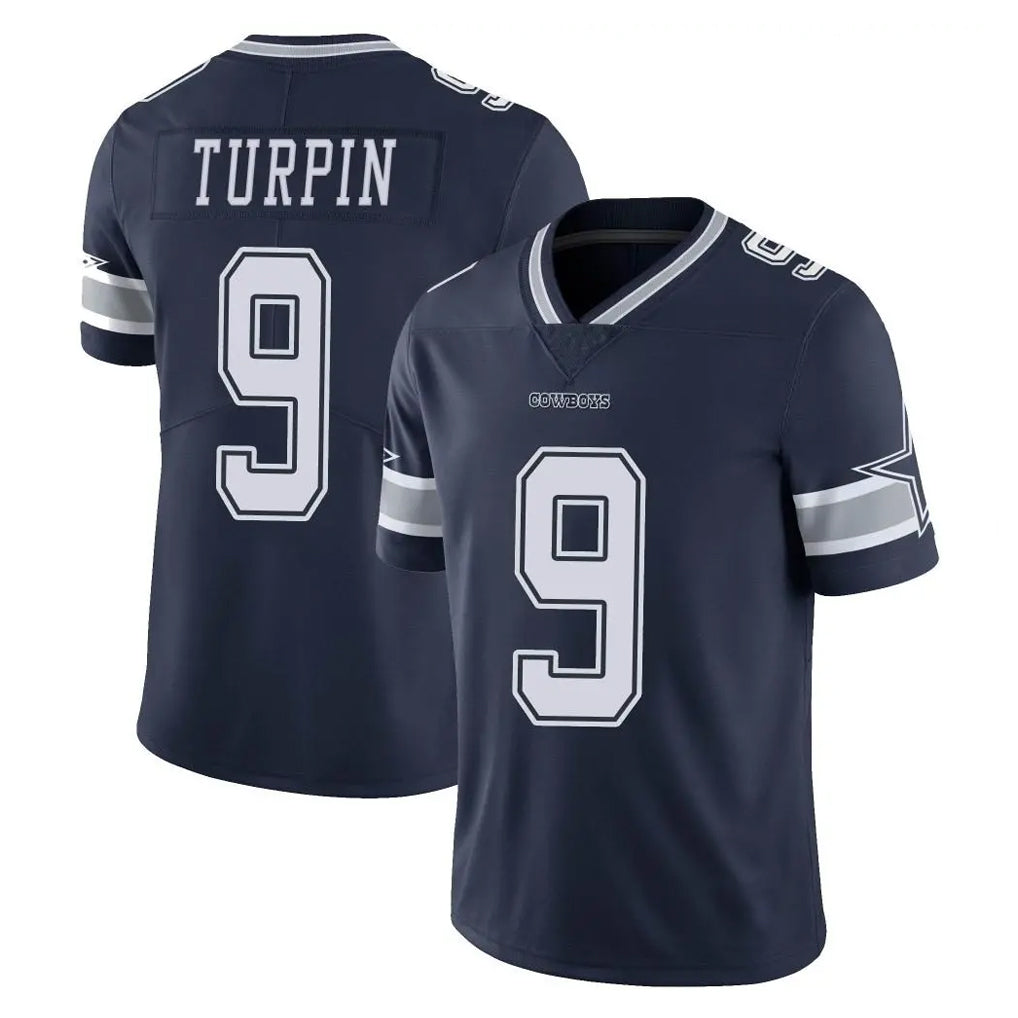 D.Cowboys #9 KaVontae Turpin Player Navy Vapor Untouchable Limited Home Game Ldoa Stitched Jerseys