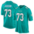 M.Dolphins #73 Austin Jackson Player Aqua Team Color Home Game Ldoa Stitched Jerseys