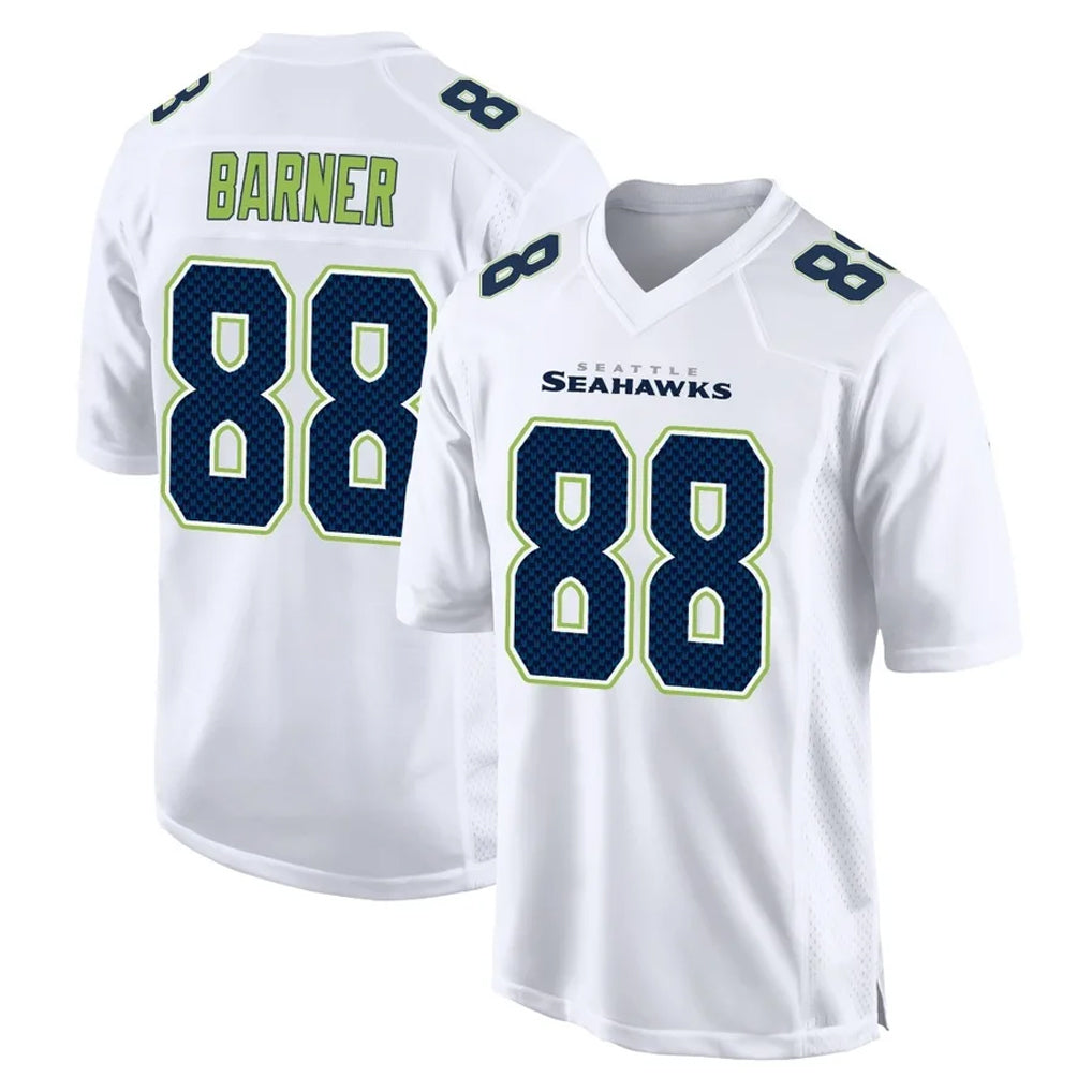 S.Seahawks #88 AJ Barner Player White Tundra Fashion Home Game Ldoa Stitched Jerseys