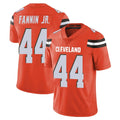 C.Browns #44 Harold Fannin Jr. Player Orange Alternate Vapor Untouchable Limited Home Game Ldoa Stitched Jerseys
