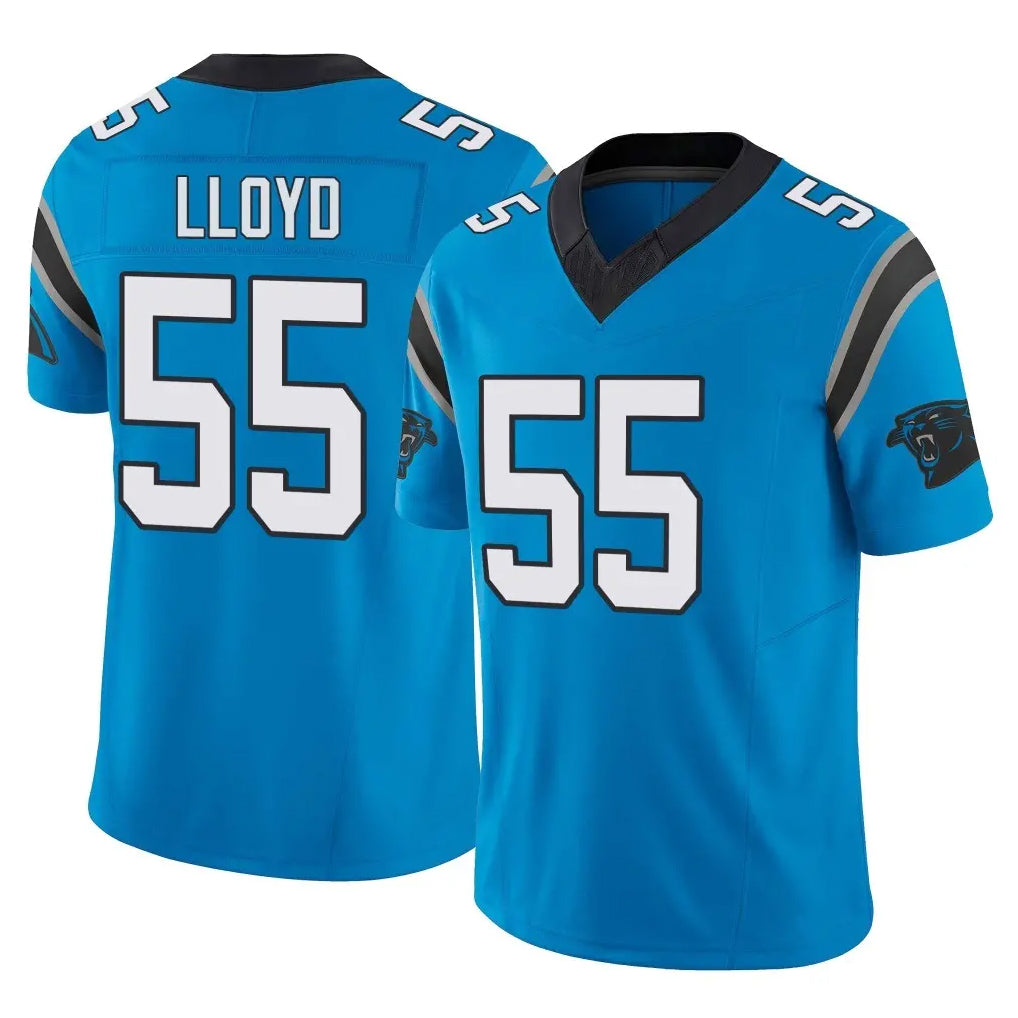 C.Panthers #55 Devin Lloyd Player Blue Vapor F.U.S.E. Limited Home Game Ldoa Stitched Jerseys