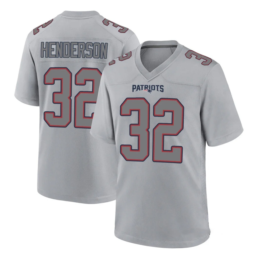NE.Patriots #32 TreVeyon Henderson Player Gray Fashion Limited Home Game Ldoa Stitched Jerseys