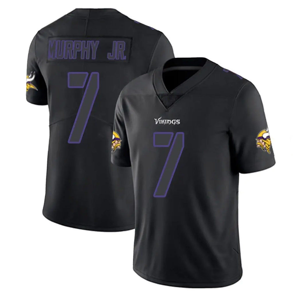 M.Vikings #7 Byron Murphy Jr. Player Black Impact LImited Home Game Ldoa Stitched Jerseys
