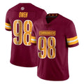 W.Commanders #98 Odafe Oweh Player Burgundy Limited Vapor Home Game Ldoa Stitched Jerseys