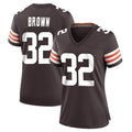C.Browns #32 Jim Brown Player Brown Home Game Ldoa Stitched Jerseys