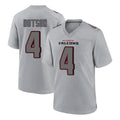 A.Falcons #4 Jahan Dotson Player Gray Fashion Home Game Ldoa Stitched Jerseys