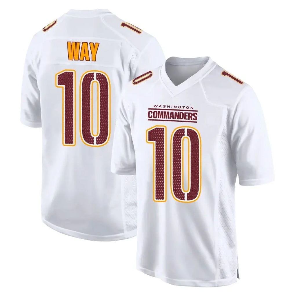 W.Commanders #10 Tress Way Player White Tundra Fashion Home Game Ldoa Stitched Jerseys