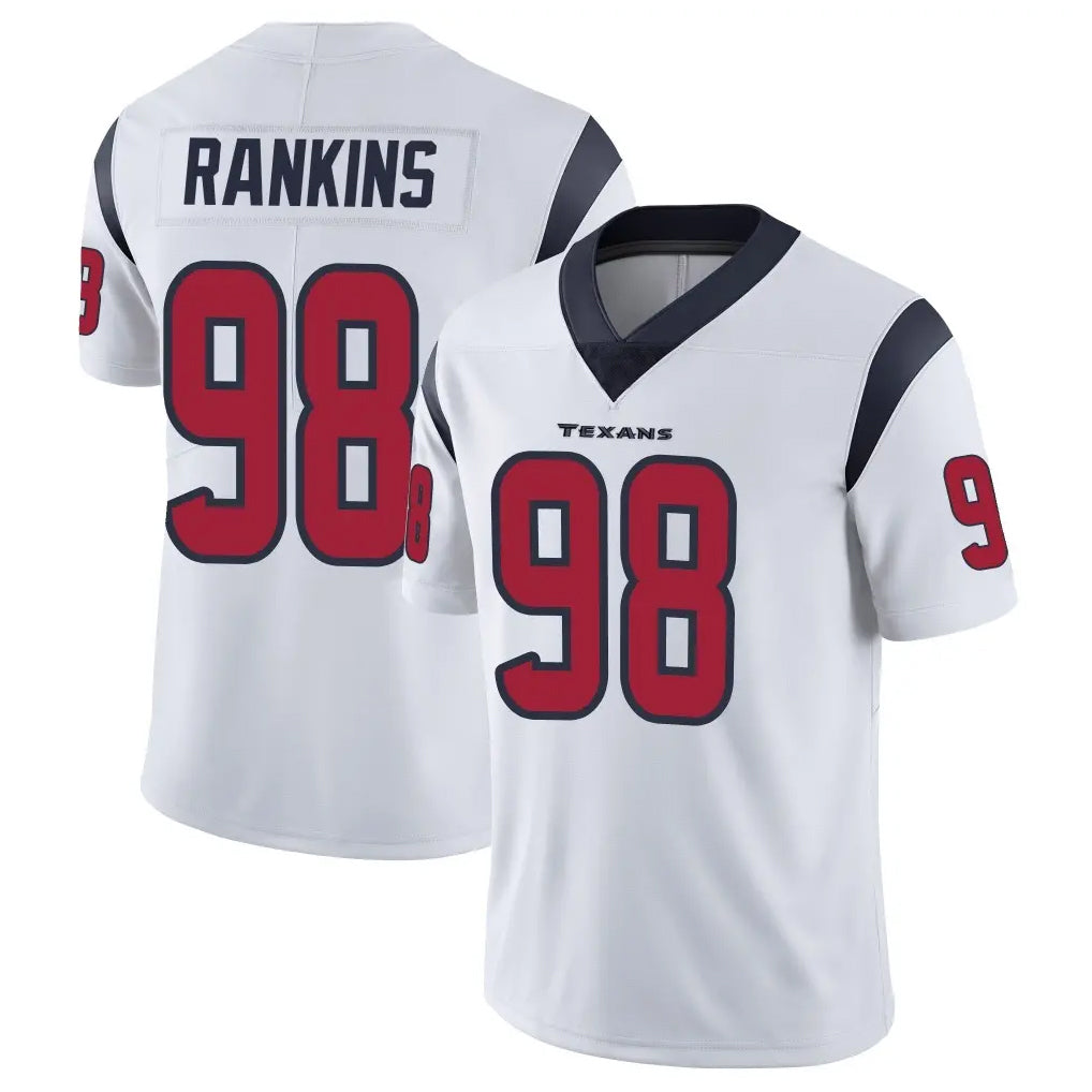 H.Texans #98 Sheldon Rankins Player White Limited Vapor Untouchable Home Game Ldoa Stitched Jerseys
