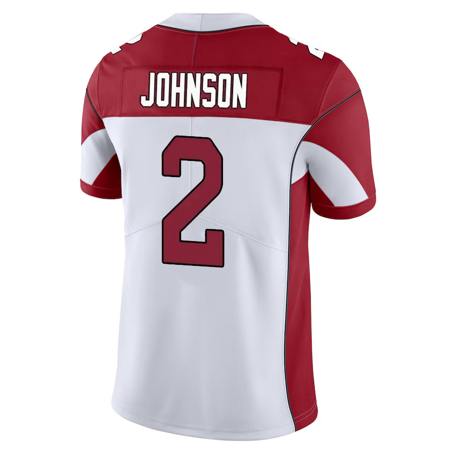 A.Cardinals #2 Will Johnson Player White Vapor Limited Home Game Ldoa Stitched Jerseys