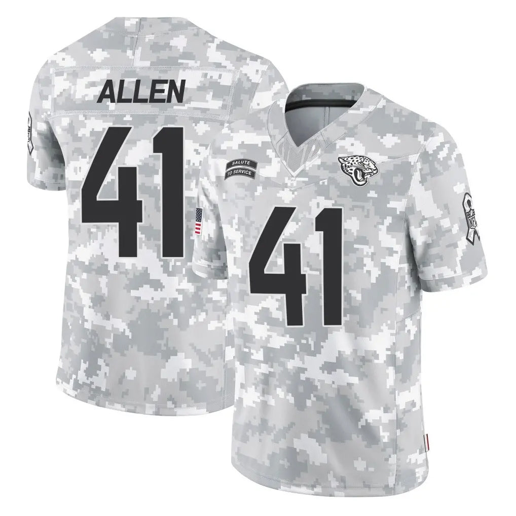 J.Jaguars #41 Josh Hines-Allen Player Arctic Camo Salute To Service Limited Game Ldoa Stitched Jerseys