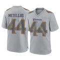 M.Vikings #44 Josh Metellus Player Gray Atmosphere Fashion Home Game Ldoa Stitched Jerseys