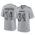 D.Cowboys #34 Jalen Thompson Player Gray Atmosphere Fashion Home Game Ldoa Stitched Jerseys