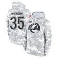 LA.Rams #35 Jaylen Watson Player Arctic Camo Salute to Service Hoodies Limited Game Ldoa Stitched Jerseys