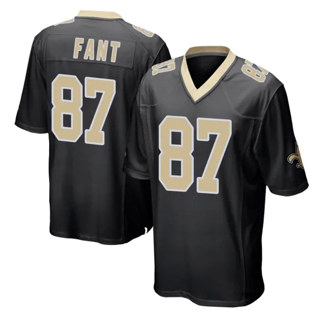 NO.Saints #87 Noah Fant Player Black Home Game Ldoa Stitched Jerseys