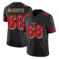 SF.49ers #68 Colton McKivitz Player Black Limited Rivalries Collection Home Game Ddoa Stitched Jerseys