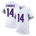 M.Vikings #14 Jauan Jennings Player White Alternate Legend Home Game Ldoa Stitched Jerseys
