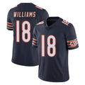 C.Bears #18 Caleb Williams Player Navy Vapor Untouchable Limited Home Game Ldoa Stitched Jerseys