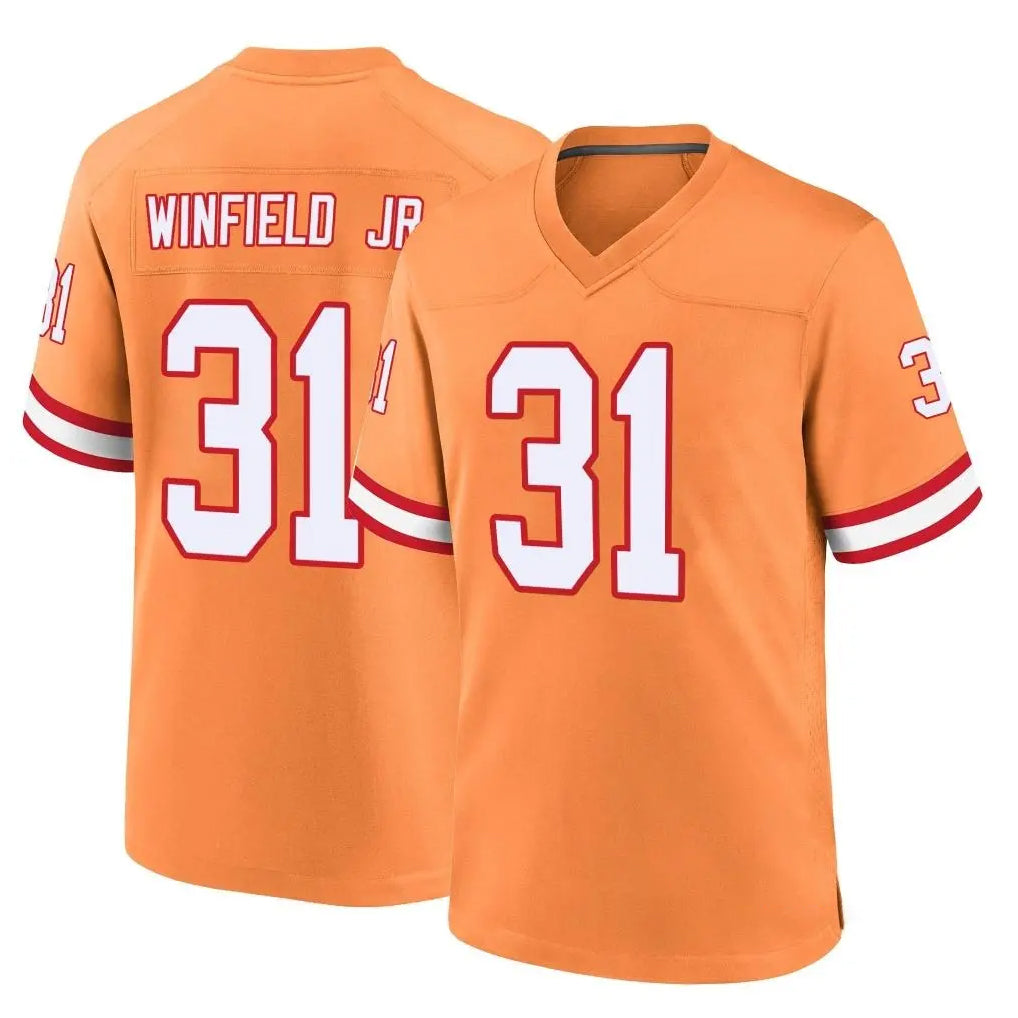 TB.Buccaneers #31 Antoine Winfield Jr. Player Orange Throwback Home Game Ldoa Stitched Jerseys