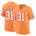 TB.Buccaneers #31 Antoine Winfield Jr. Player Orange Throwback Home Game Ldoa Stitched Jerseys