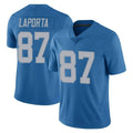 D.Lions #87 Sam LaPorta Player Blue Limited Throwback Vapor Untouchable Ldoa Stitched Jerseys