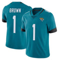 J.Jaguars #1 Montaric Brown Player Teal Vapor Untouchable Limited Home Game Ldoa Stitched Jerseys