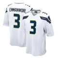 S.Seahawks #3 Nick Emmanwori Player White Home Game Ldoa Stitched Jerseys