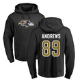 B.Ravens #89 Mark Andrews Player Black Pullover Hoodie Ldoa Stitched Jerseys