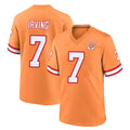 TB.Buccaneers #7 Bucky Irving Player Orange Throwback Home Game Ldoa Stitched Jerseys