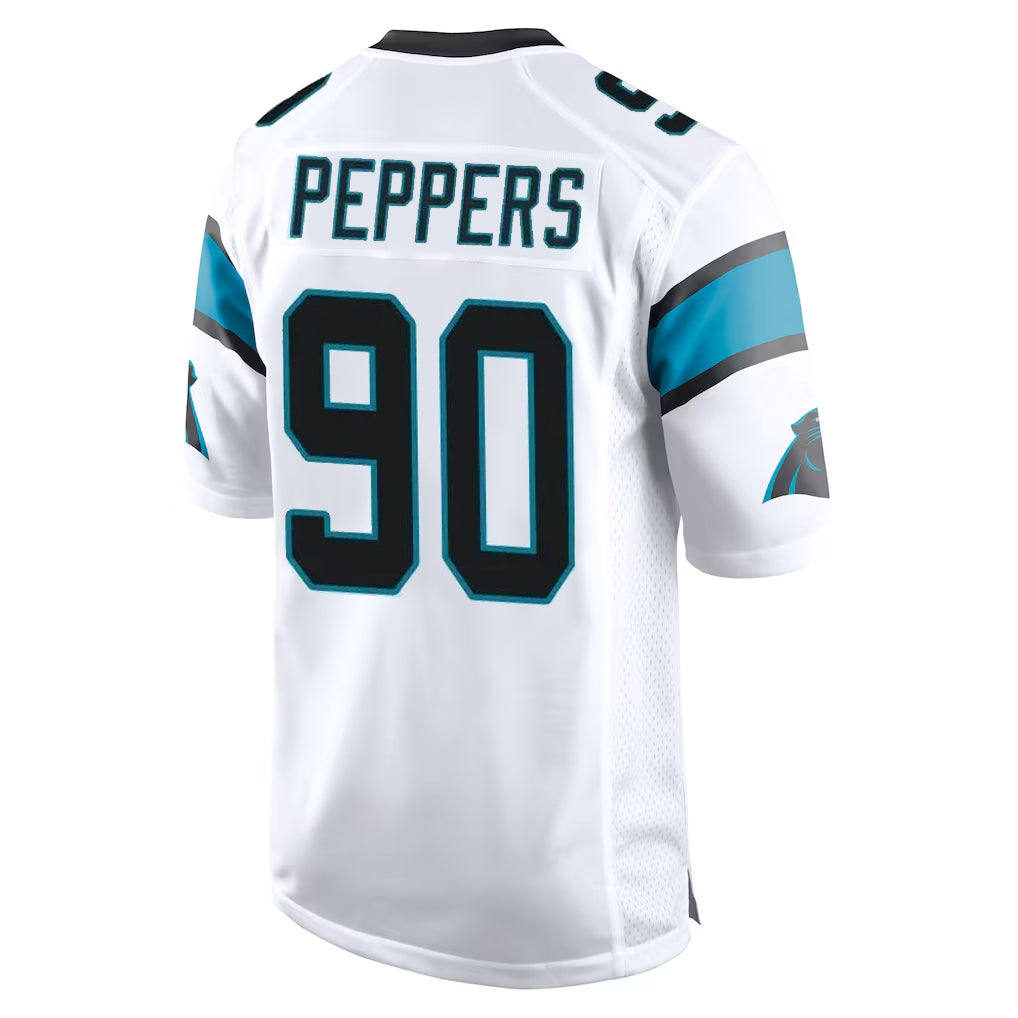 C.Panthers #90 Julius Peppers Player White Game Ldoa Stitched Jerseys