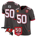 TB.Buccaneers #50 Vita Vea Player Pewter Limited 2026 Season Vapor F.U.S.E. Home Game Ldoa Stitched Jerseys