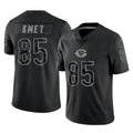 C.Bears #85 Cole Kmet Player Black REFLECTIVE Limited Game Ldoa Stitched Jerseys