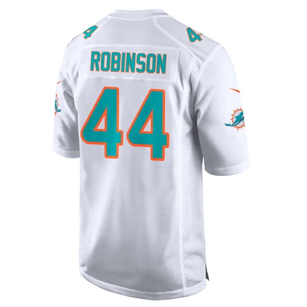 M.Dolphins #44 Chop Robinson Player White Game Home Ldoa Stitched Jerseys