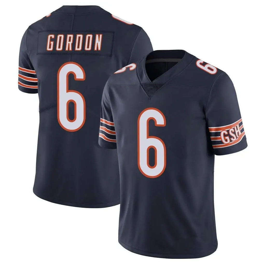 C.Bears #6 Kyler Gordon Player Navy Vapor Untouchable Limited Home Game Ldoa Stitched Jerseys