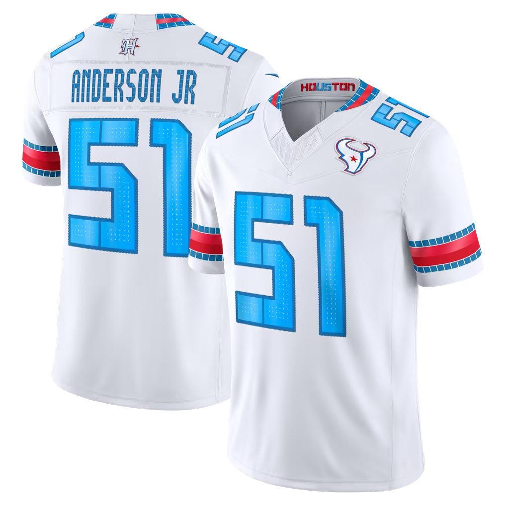 H.Texans #51 Will Anderson Jr. Player Whtie 2026 Rivalries Vapor Limited Home Game Ldoa Stitched jerseys