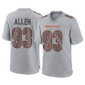 C.Bengals #93 Jonathan Allen Player Gray Atmosphere Fashion Game Ldoa Stitched Jerseys