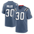 NE.Patriots #30 Jam Miller Player Blue Rivalries Collection Home Game Ldoa Stitched Jerseys