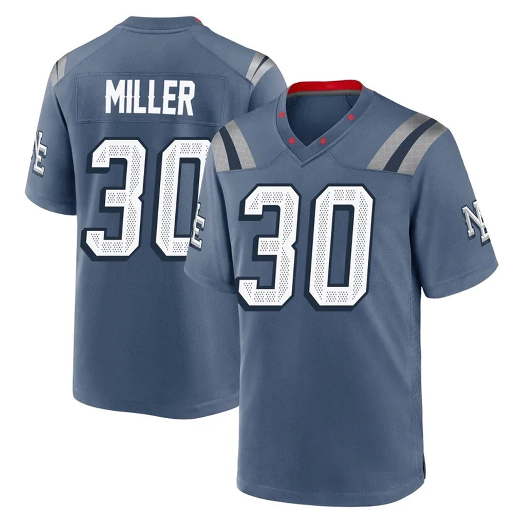 NE.Patriots #30 Jam Miller Player Blue Rivalries Collection Home Game Ldoa Stitched Jerseys