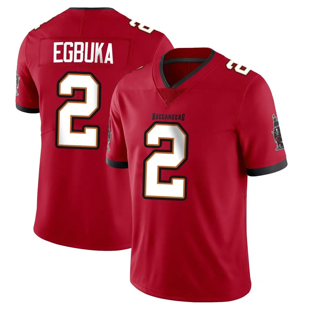 TB.Buccaneers #2 Emeka Egbuka Player Red Limited Vapor Home Game Ldoa Stitched Jerseys